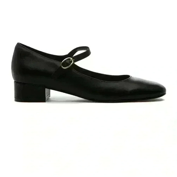 NWT TOP-TIER MARY JANE BLACK LEATHER size 9 - Picture 2 of 7